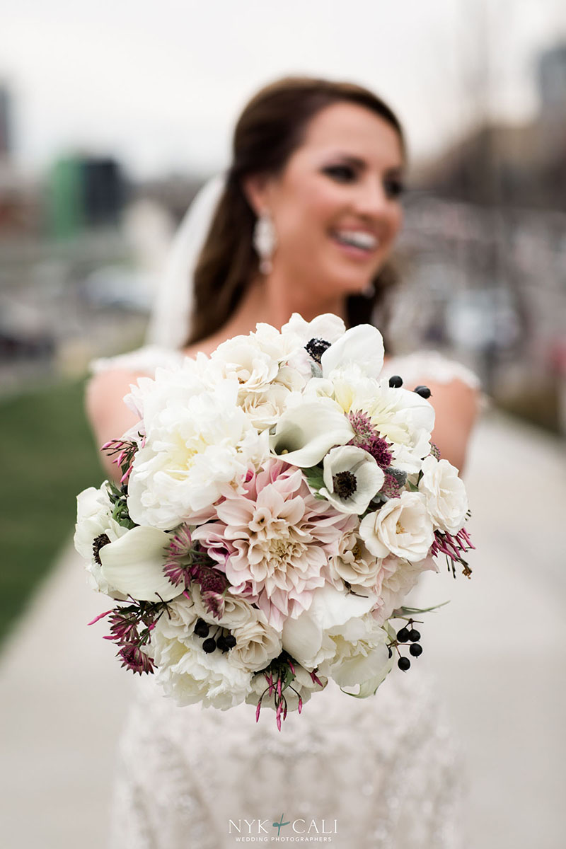 Sloan Holding Bridal Bouquet
