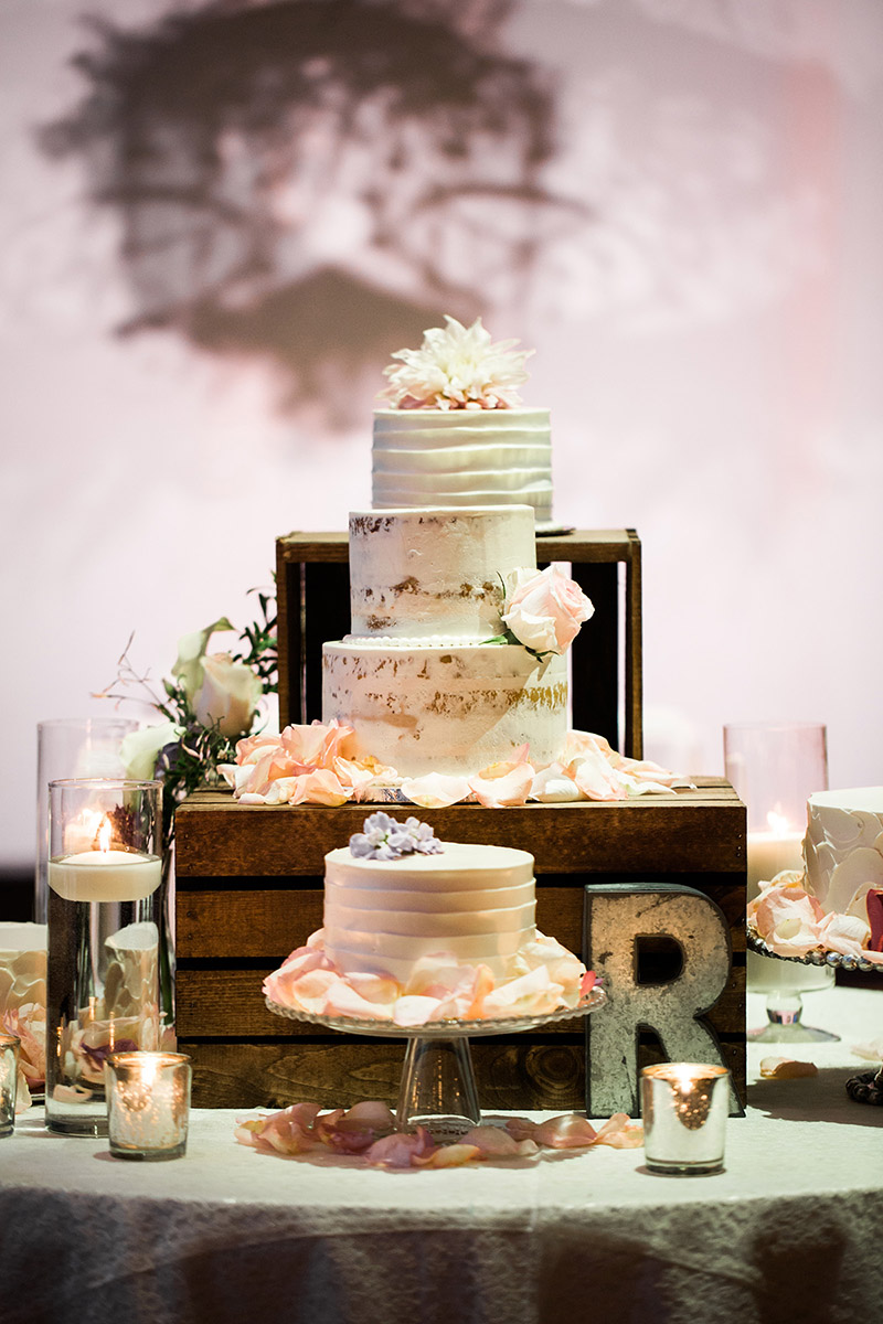 Southern Spring Wedding Cake Table