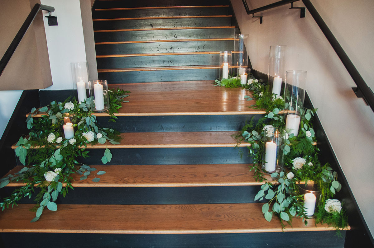 Greenery Adorned Staircase