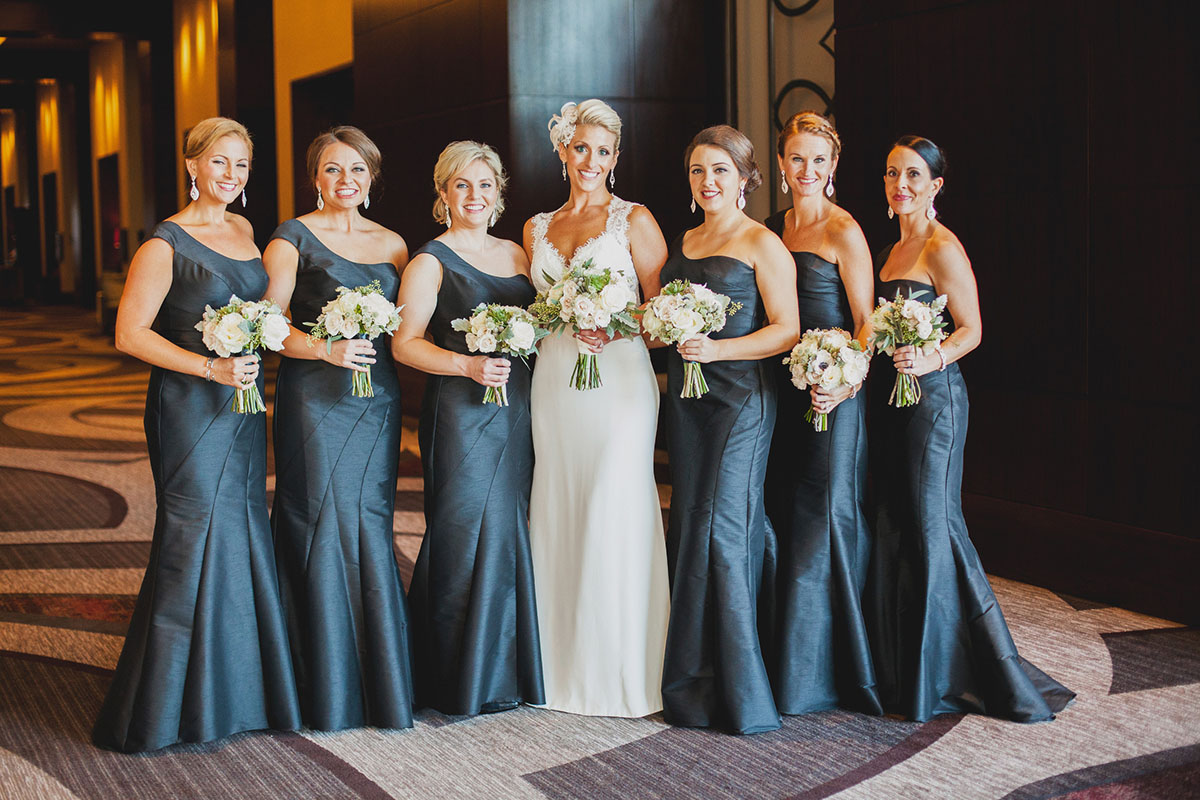 Natalie with Bridesmaids