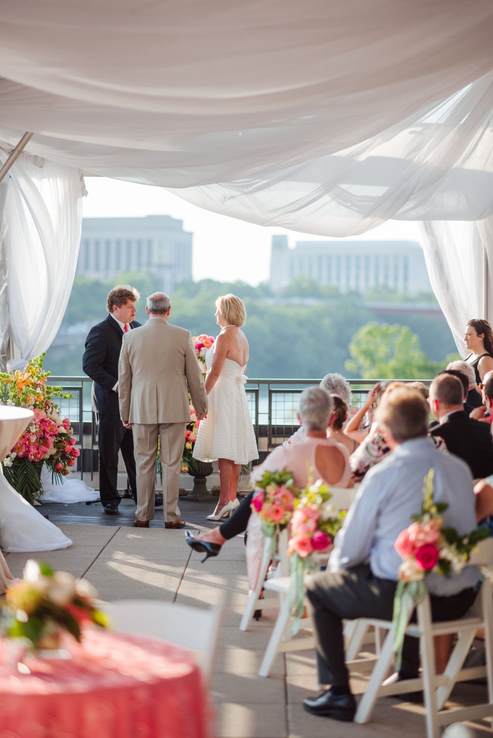 Gail and Jim's Spring Wedding Ceremony on the Rooftop