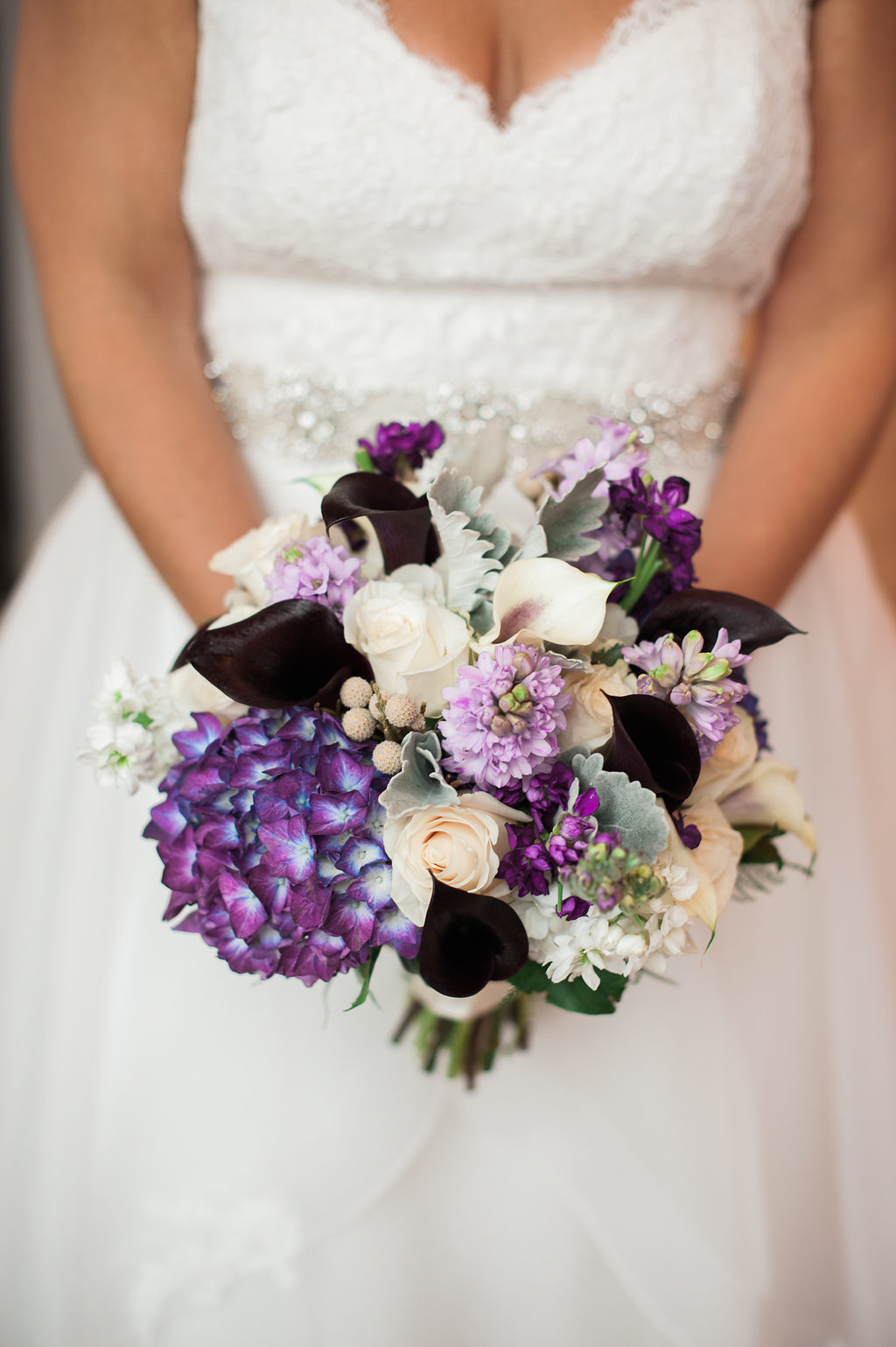 Purple Spring Wedding Bouquet