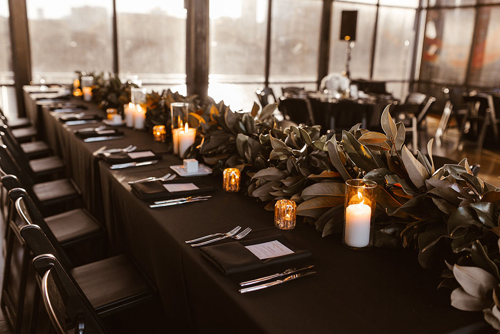 Minimal Modern Wedding Reception Head Table