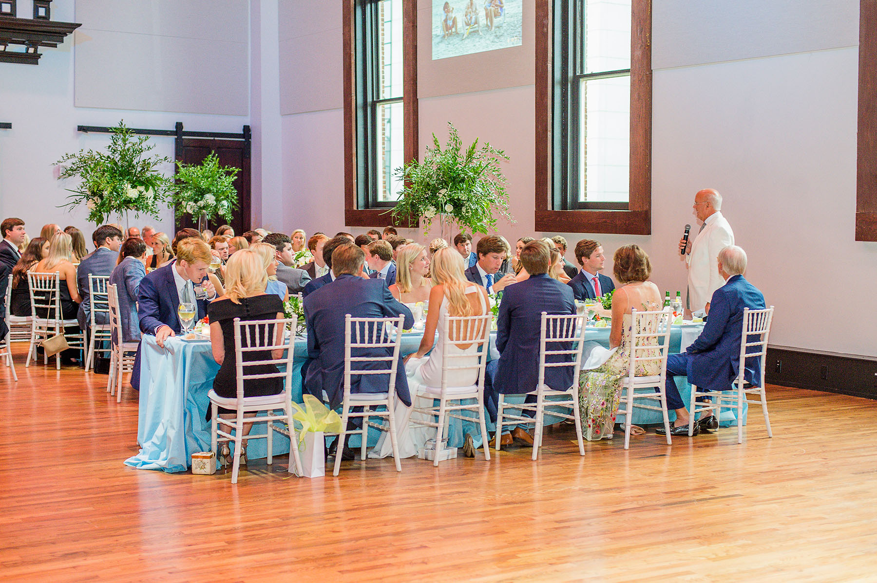 Guests Seated at Rehearsal Dinner