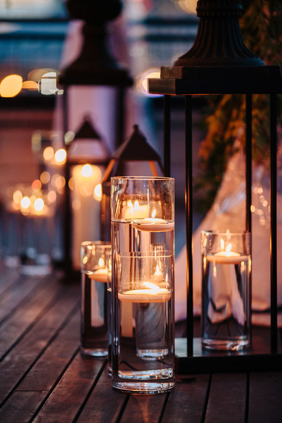 Romantic Candlelit Aisle
