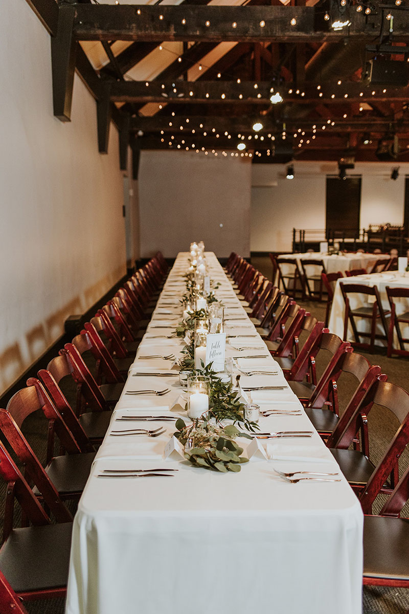 Winter Wedding Reception Table