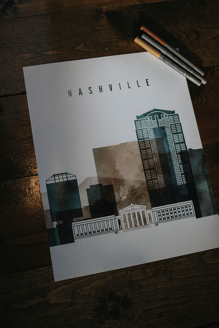 Nashville Skyline Print