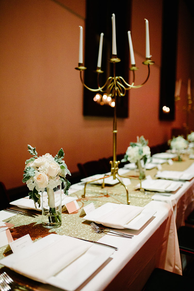 Glamorous Gatsby Wedding Reception Head Table