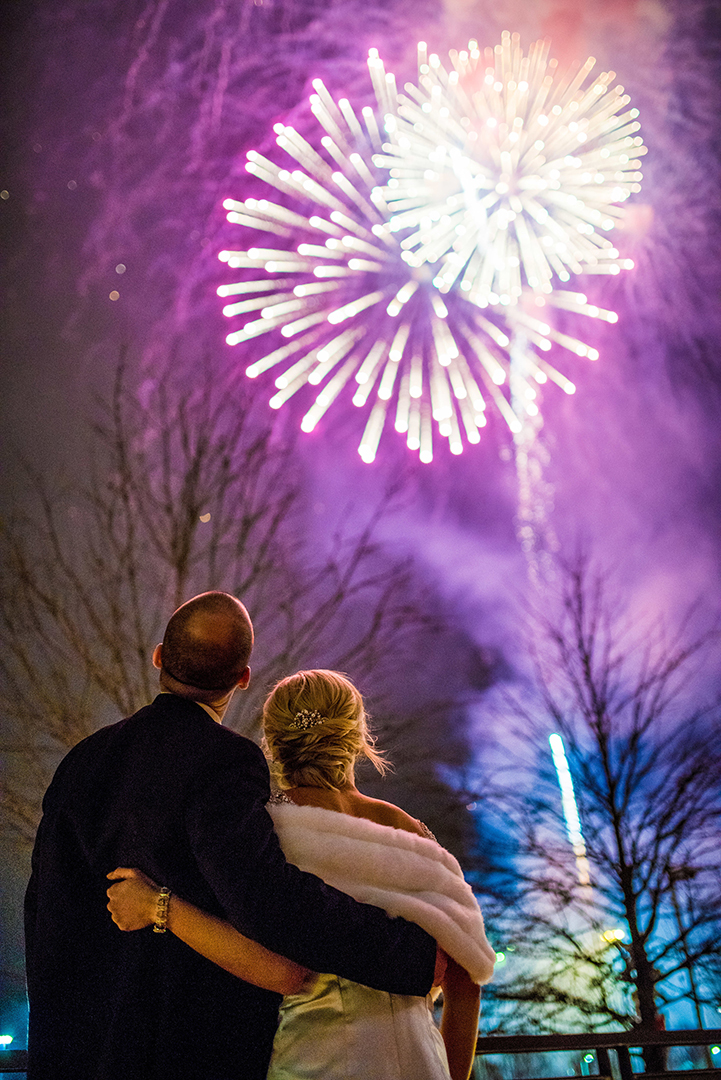 Liz and Chris Watching Fireworks