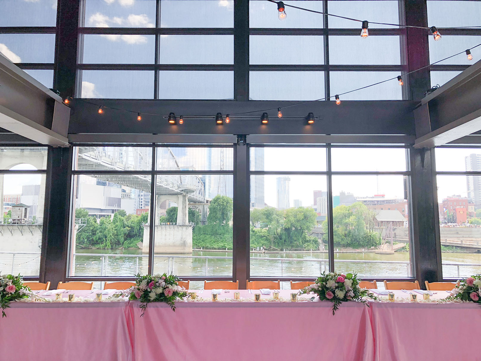 Pink Quinceanera Head Table