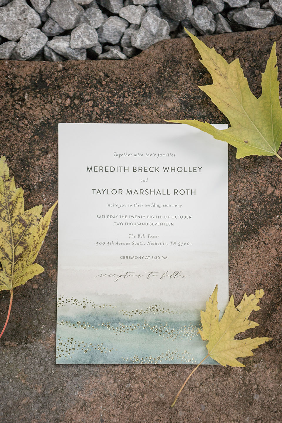 Fall Wedding Invitation