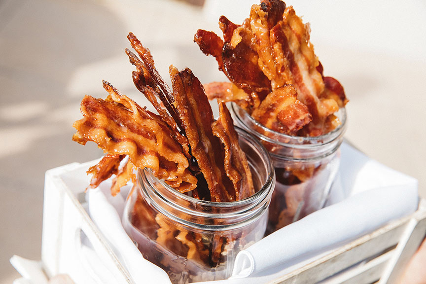 Candied Bacon in Mason Jars