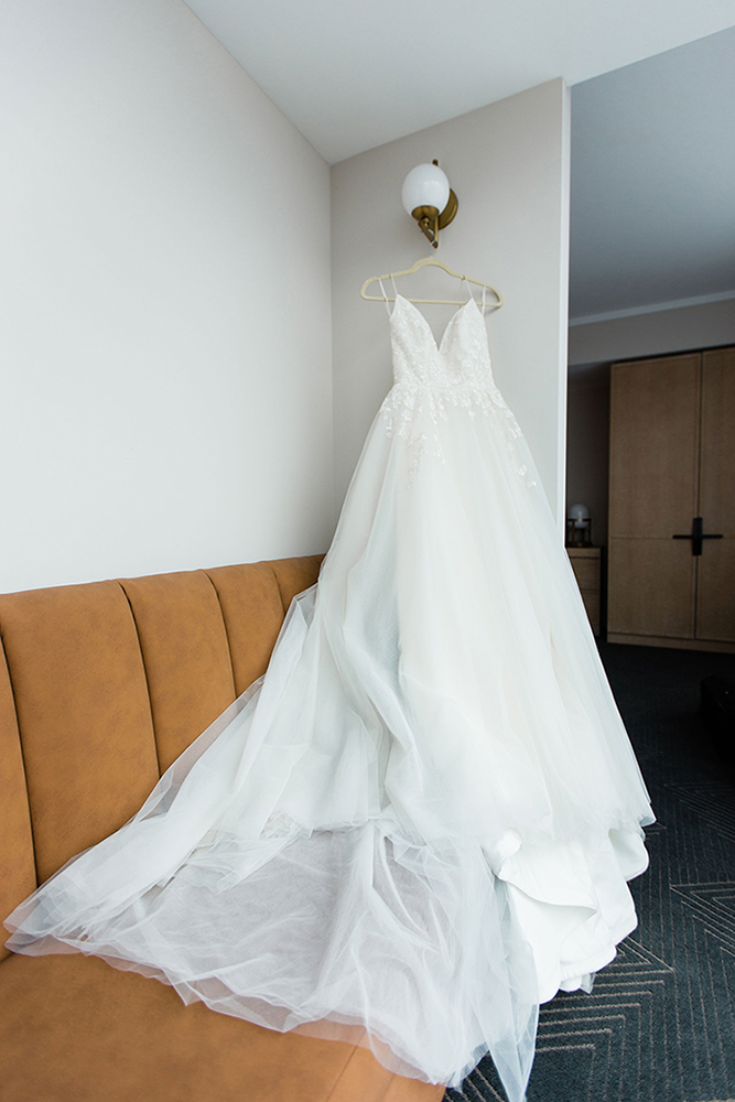 Stephanie's Modern Simplistic Wedding Dress