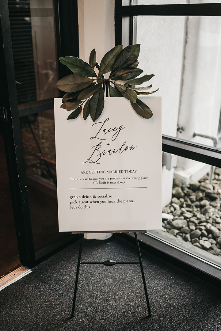 Modern Printed Wedding Welcome Sign