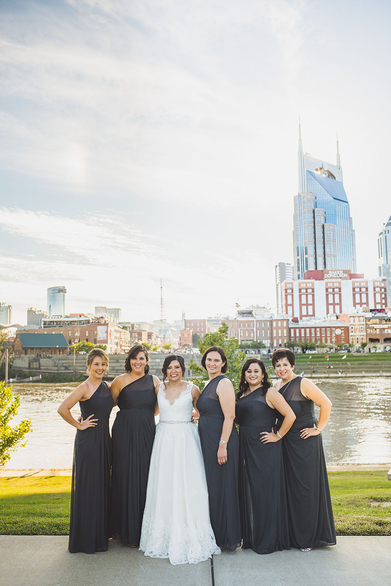 Cindy with Bridesmaids