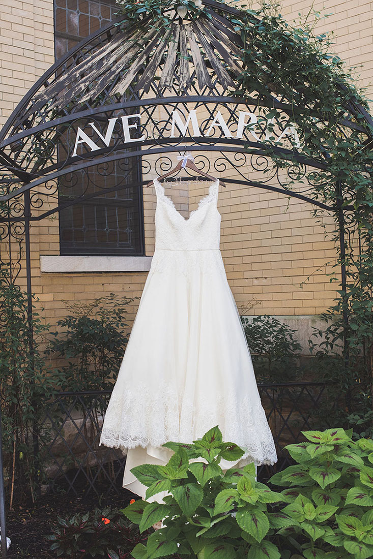 Hanging Wedding Dress