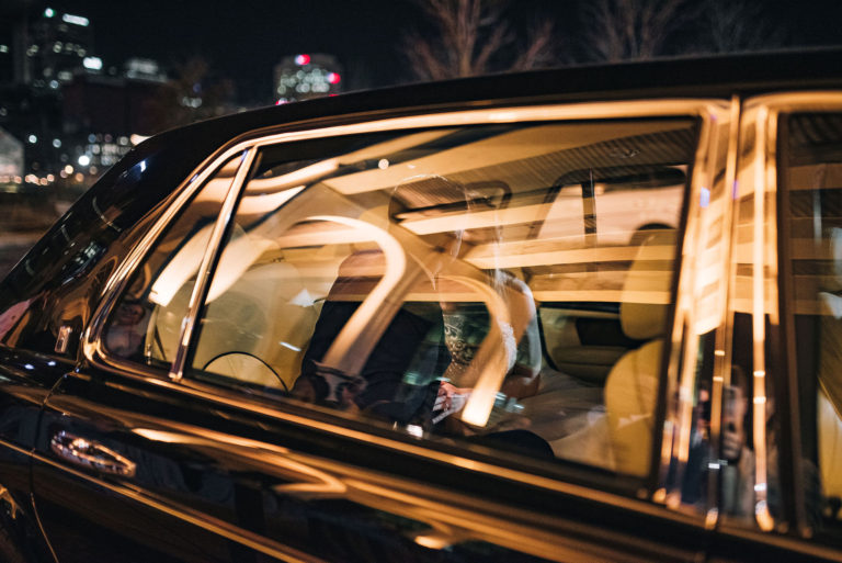 Danielle and Jordan Through Car Window