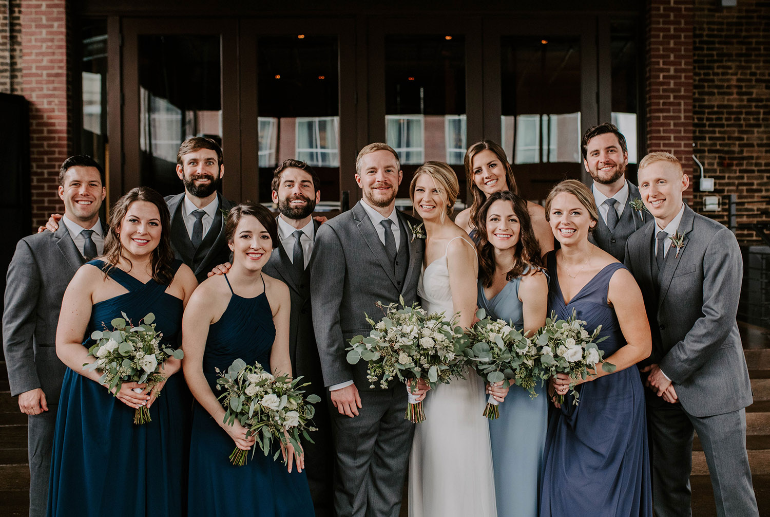 Linda and Danny with Wedding Party at The Bell Tower