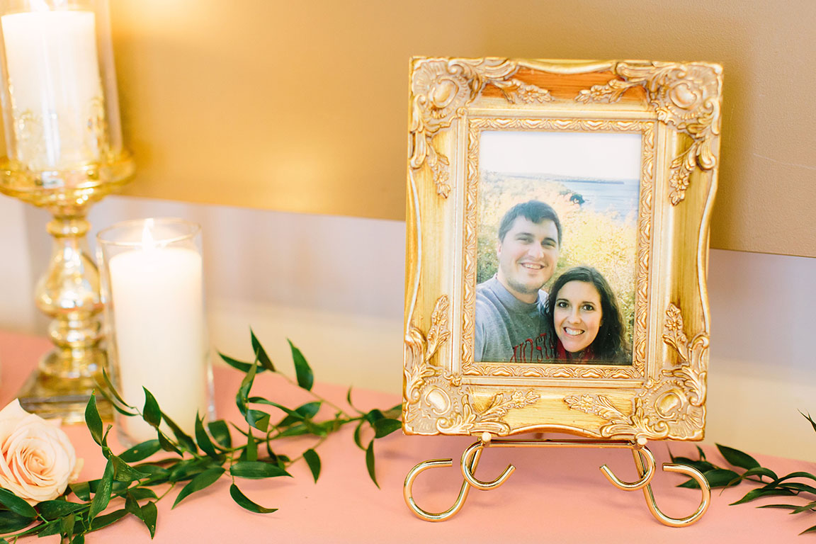 Classic Romantic Wedding Guestbook Table