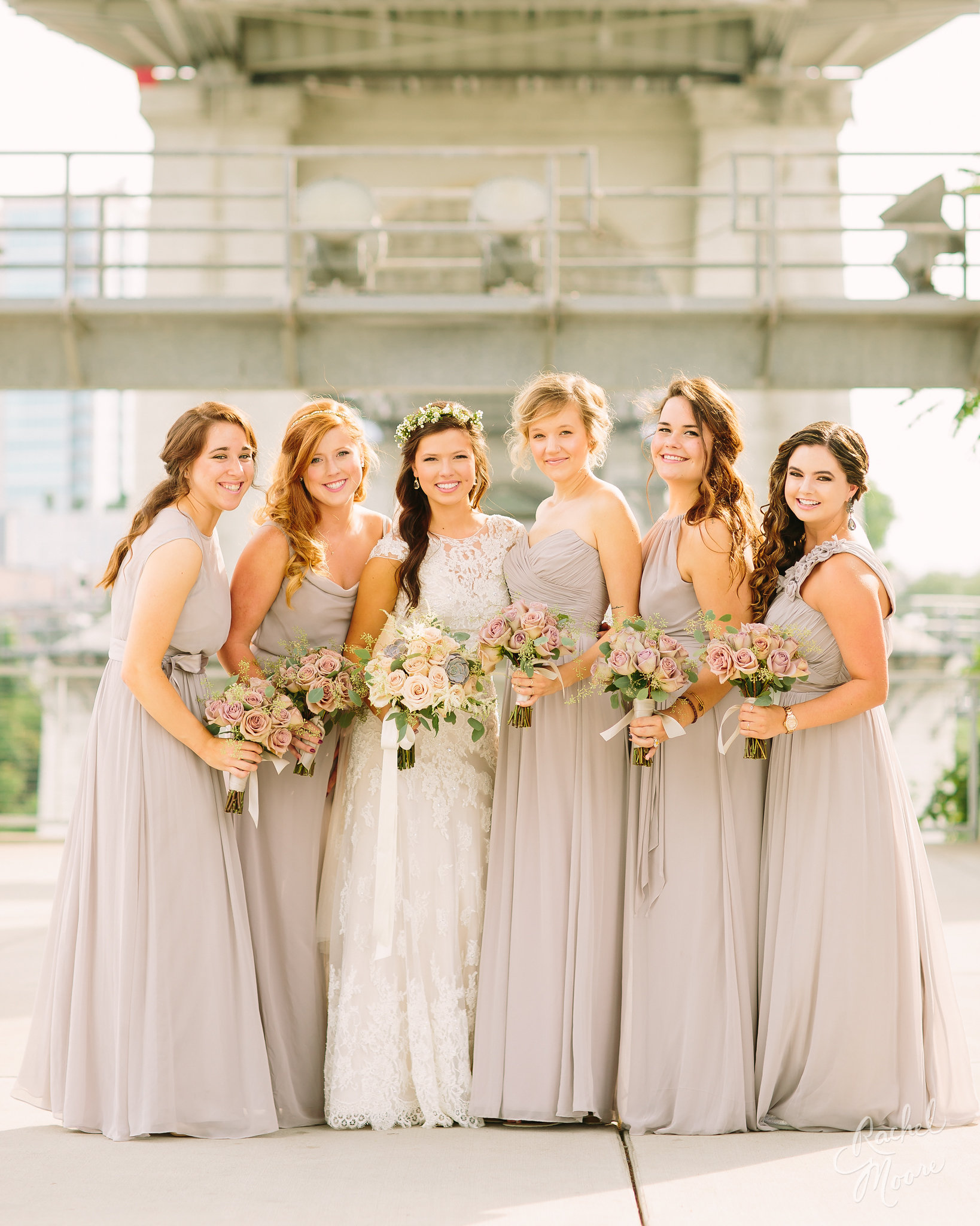 Allison Standing with Bridesmaids