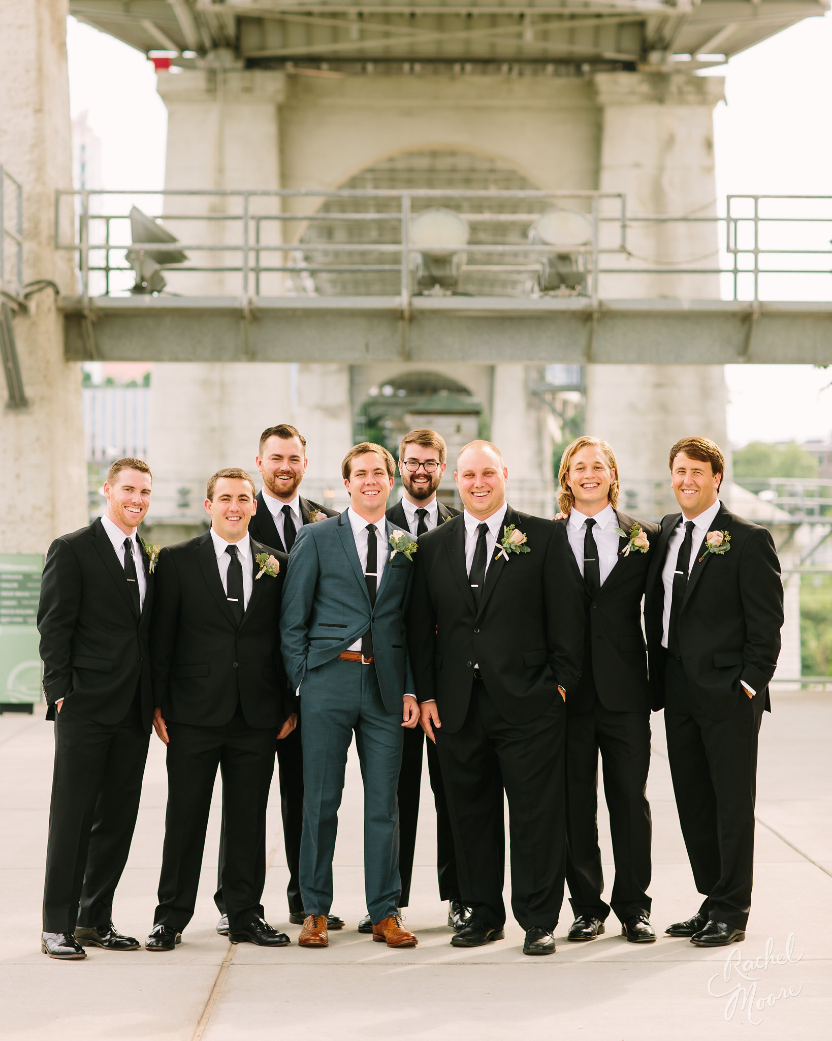 Alex Standing with Groomsmen