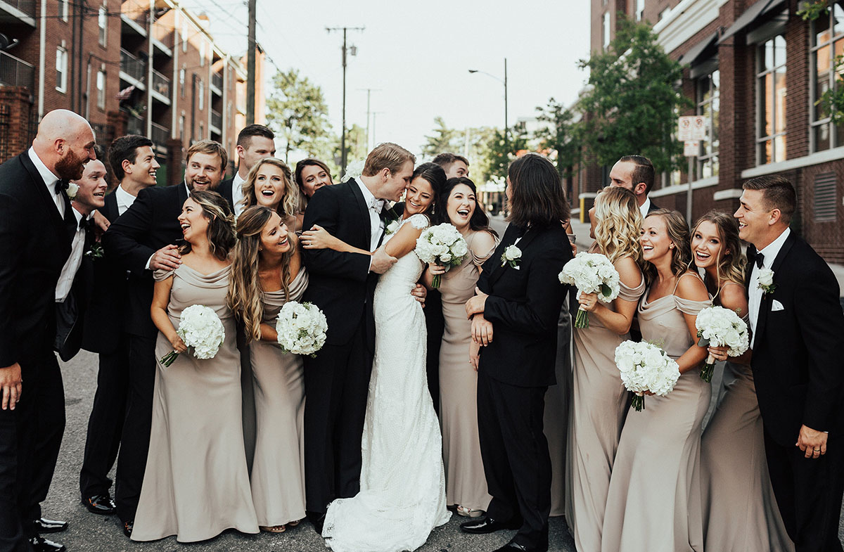 Classic Neutral Wedding Party