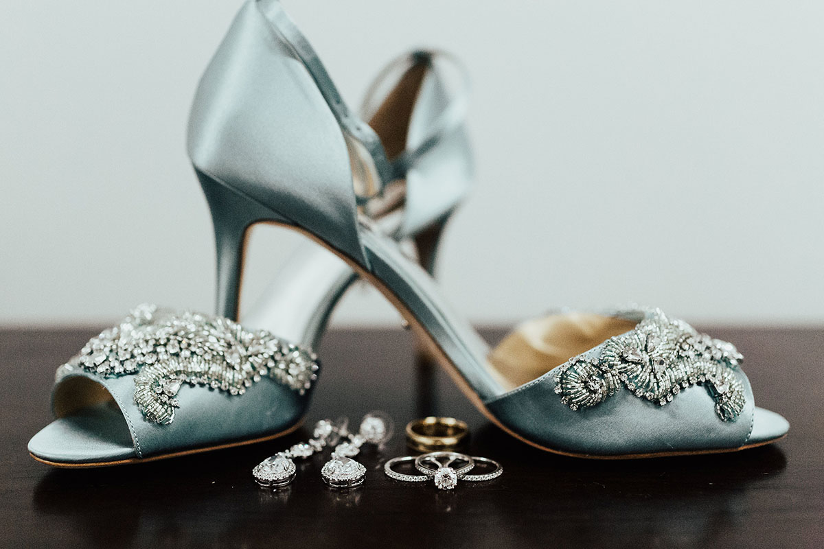 Blue Bridal Shoes