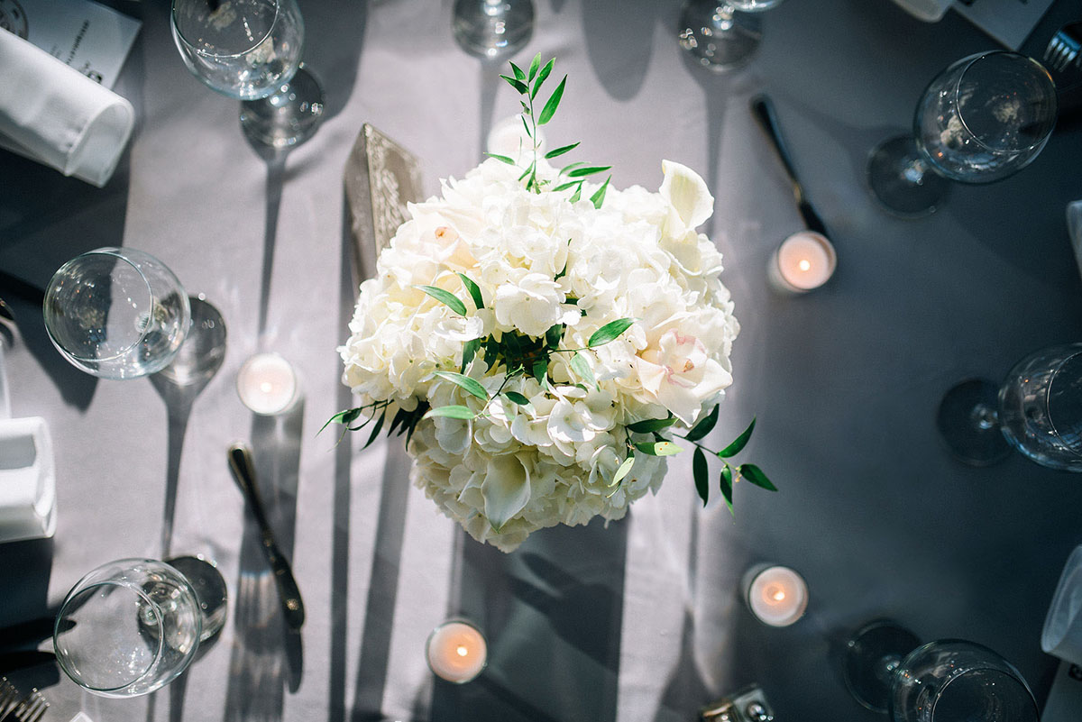 White Floral Centerpiece