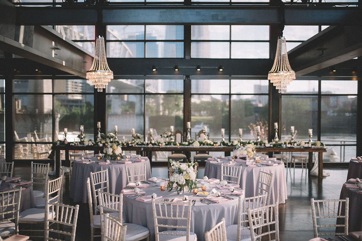 Vintage Wedding Reception Setup