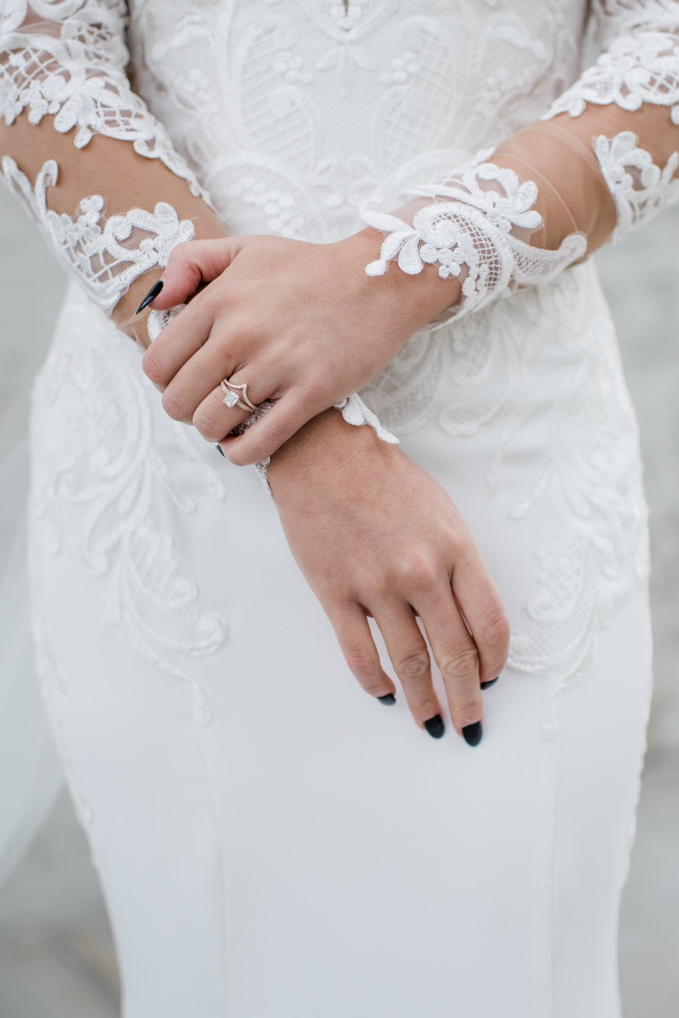 Fallyn's Neutral Wedding Day Manicure