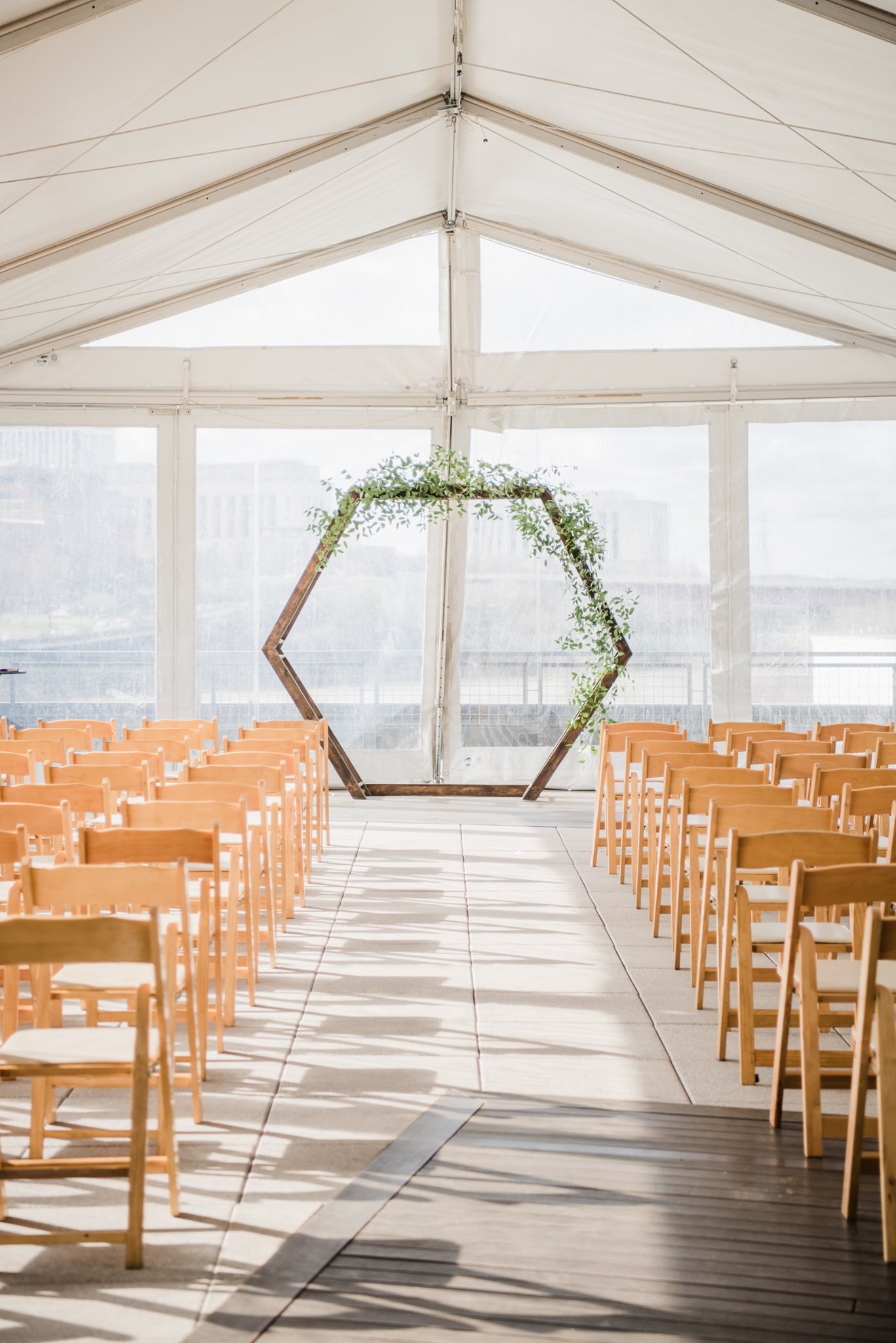 Geometric Modern Wedding Ceremony Arch