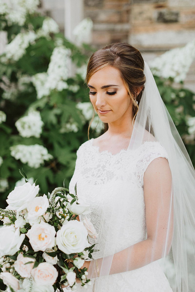 Hannah Holding Bridal Bouquet