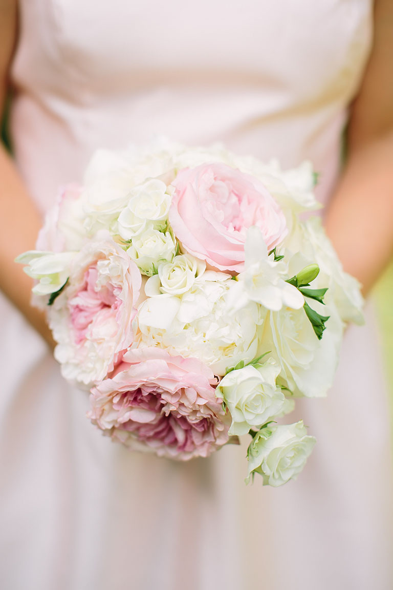 Bridesmaid Pink & White Wedding Bouquet