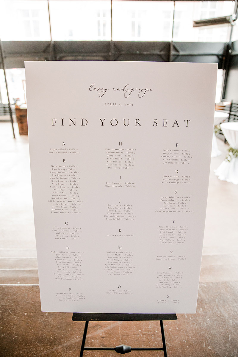 Wedding Seating Chart