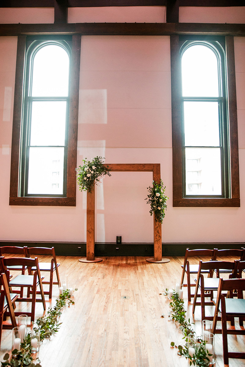 Rectangular Wood Wedding Ceremony Arch