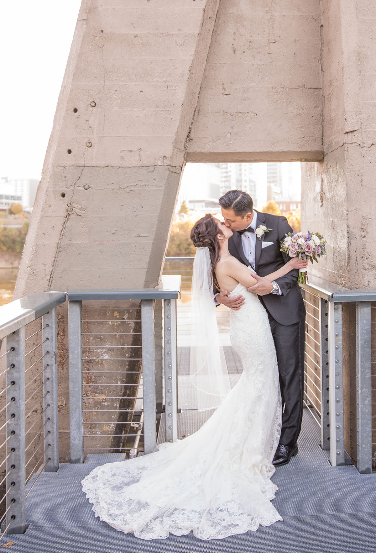 Kelly and Khanh Kissing