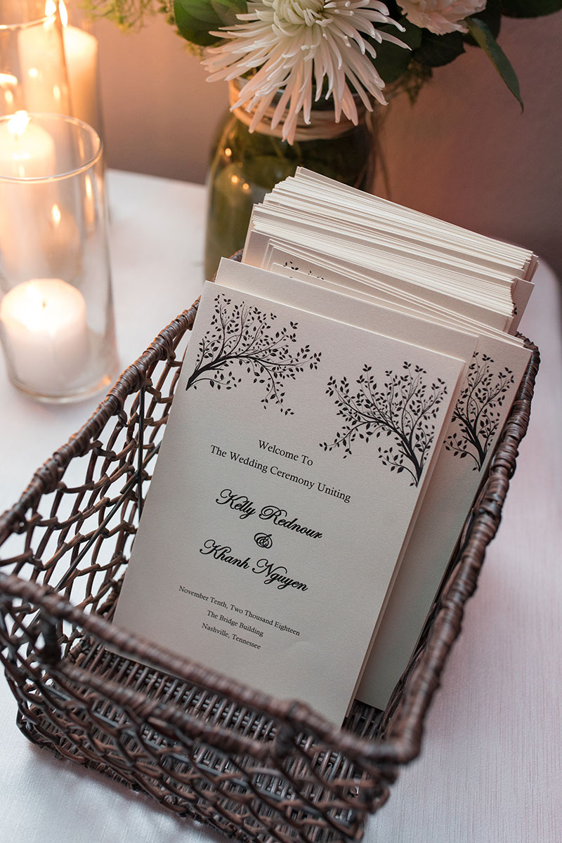 Kelly and Khanh's Wedding Ceremony Programs