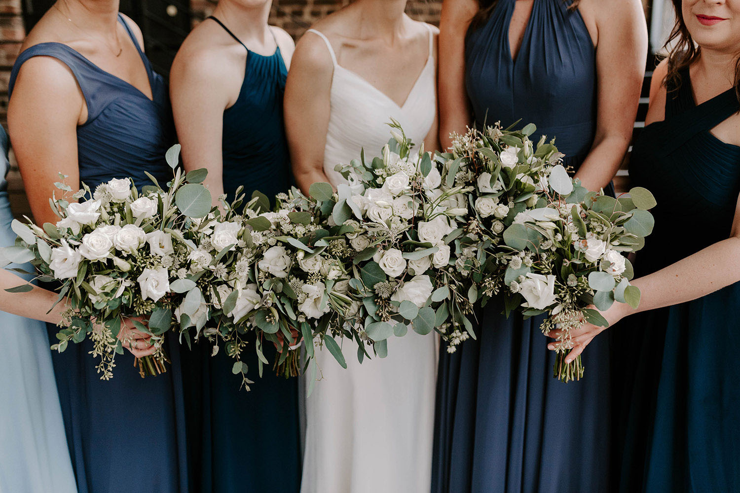 Blue Rustic Wedding Bouquets