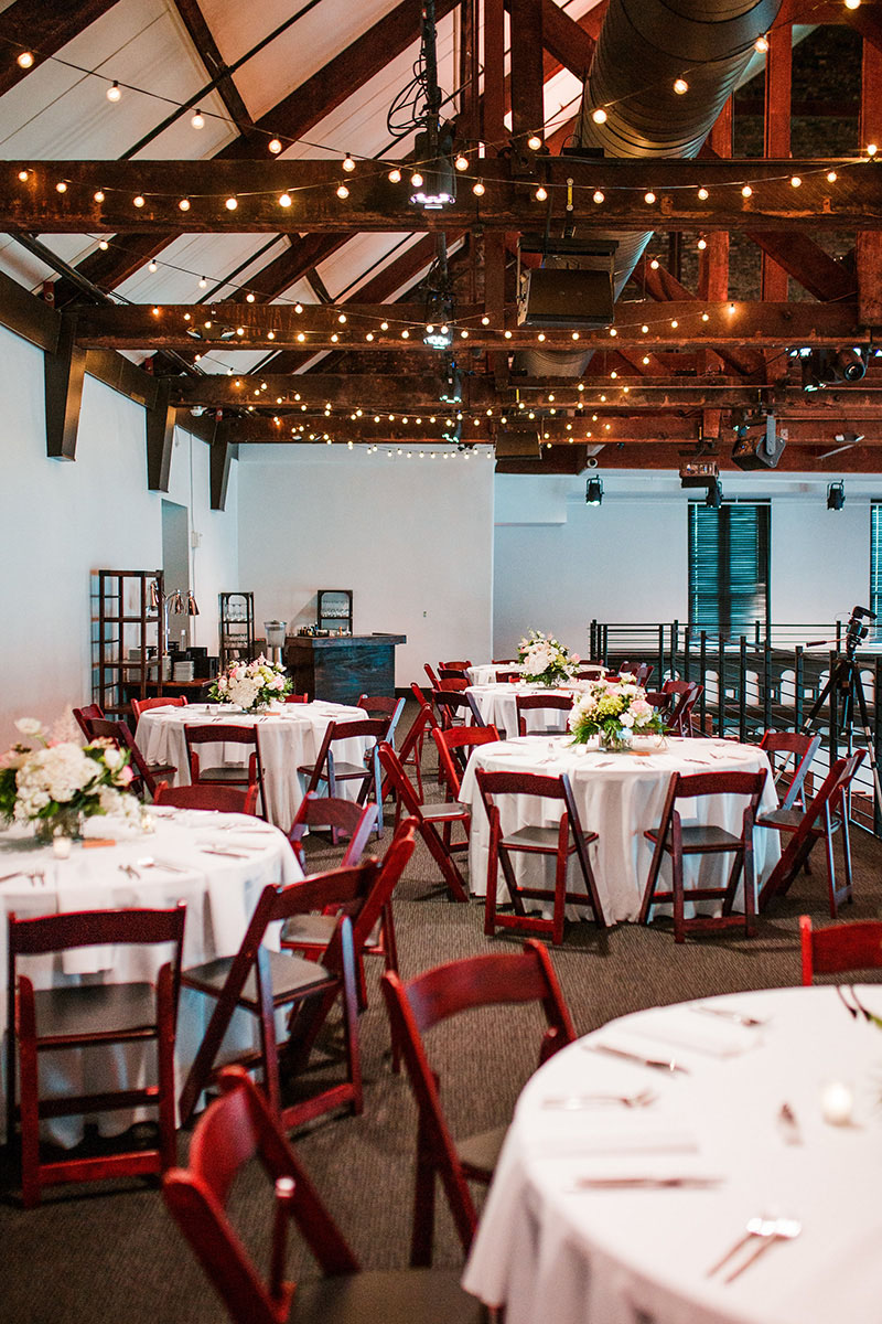 Bright Romantic Wedding Reception Setup