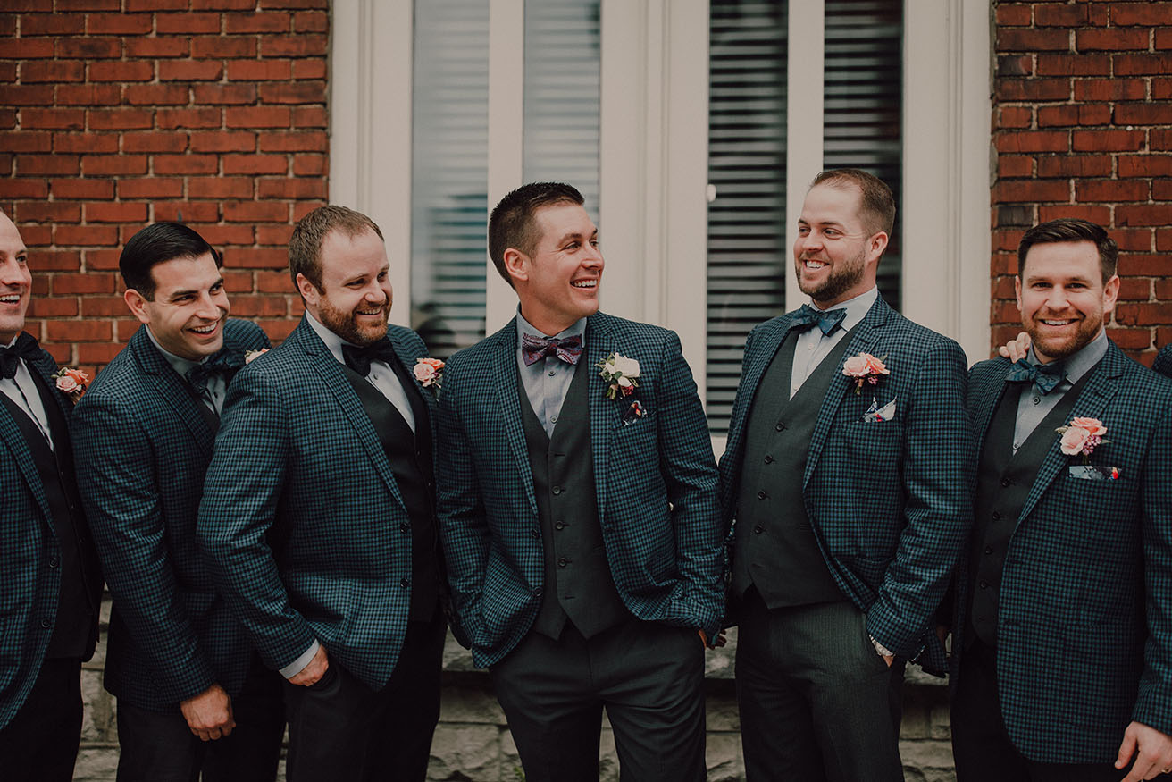 Brian Smiling with Groomsmen