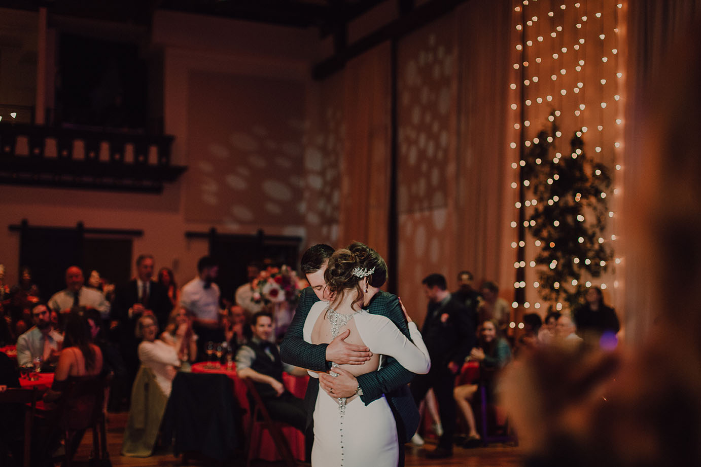 Meagan and Brian Hugging