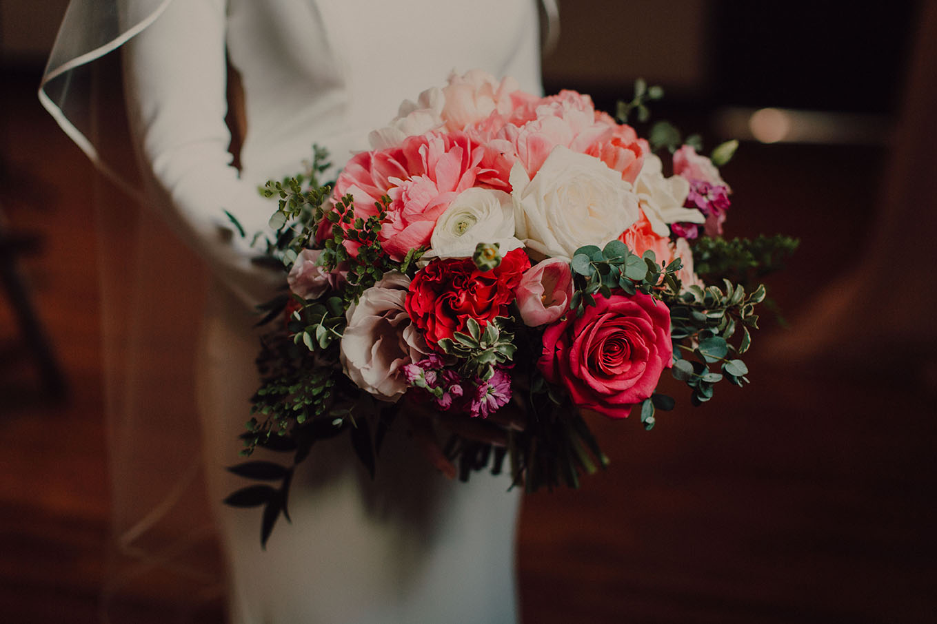 Warm Romantic Bridal Bouquet