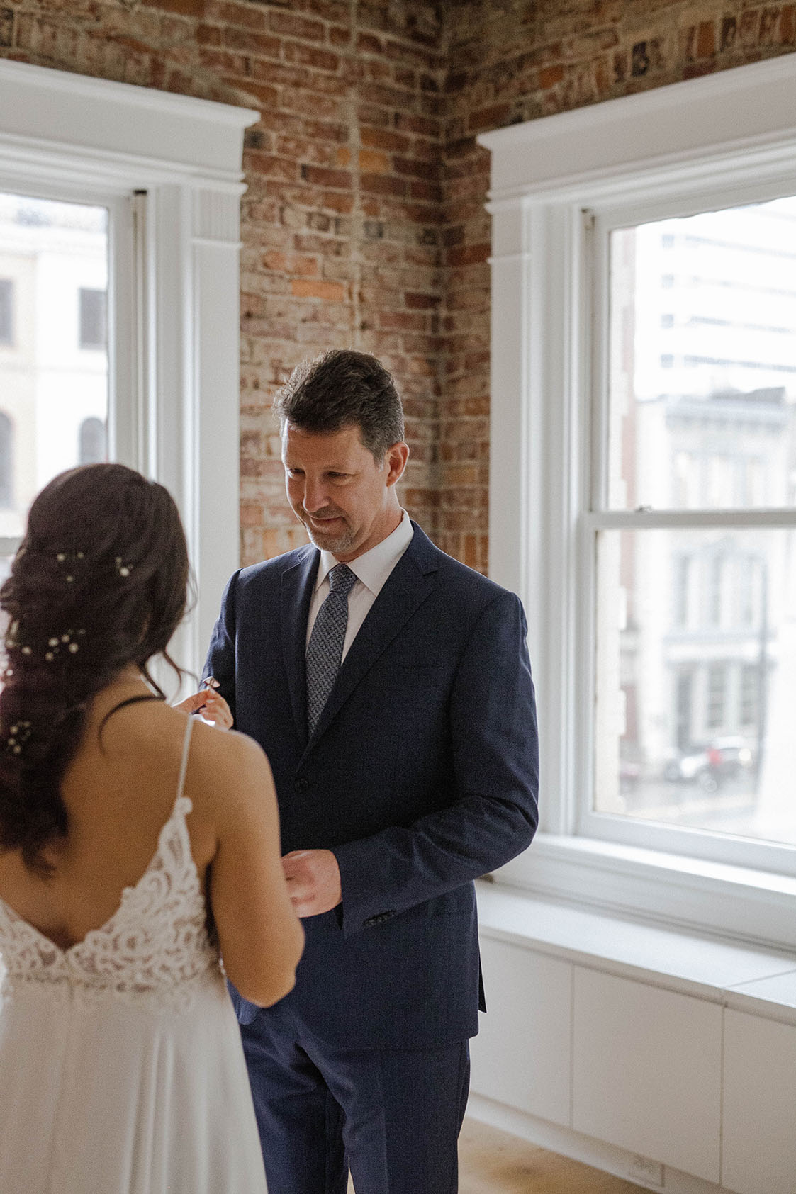 Megan and Dad's First Look