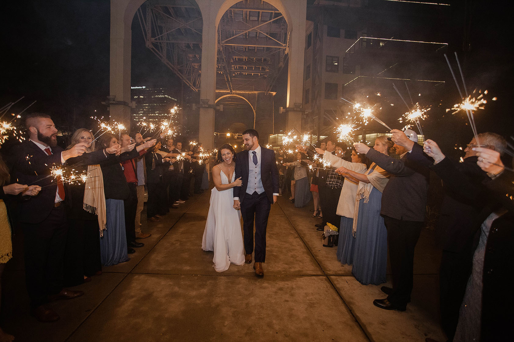 Sparkler Wedding Exit