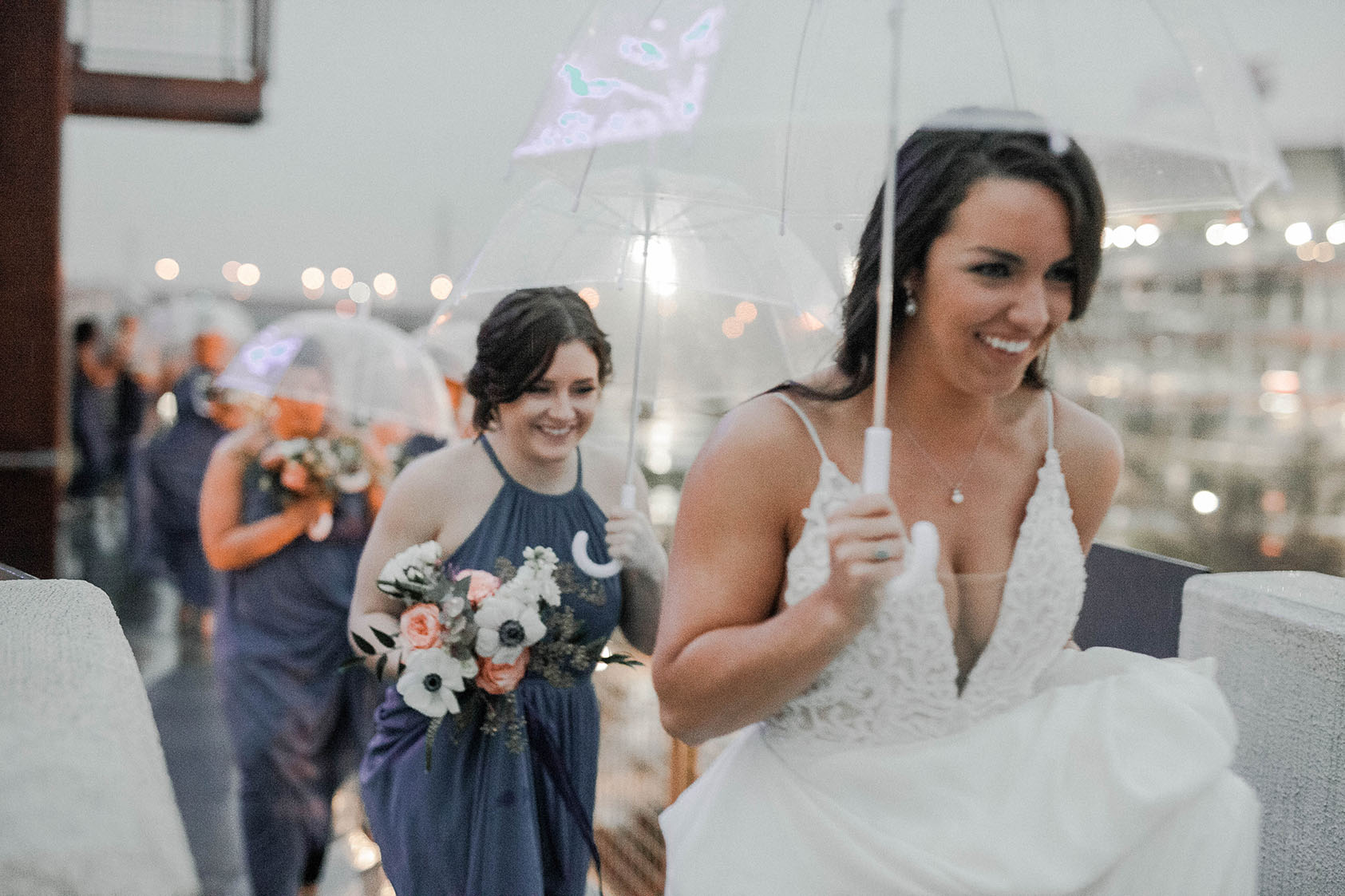 Megan Walking with Umbrella