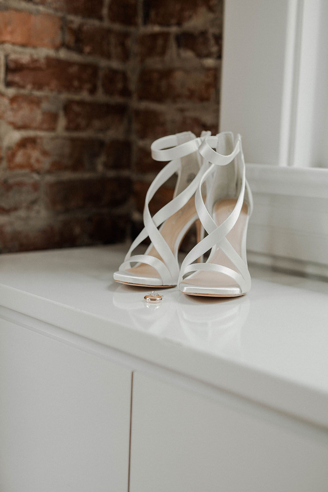 White Satin Bridal Shoes