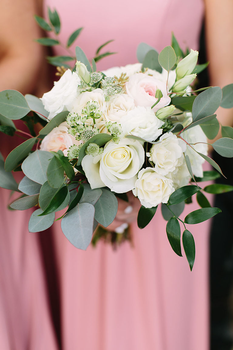 Bridesmaid Holding Wedding Bouquet