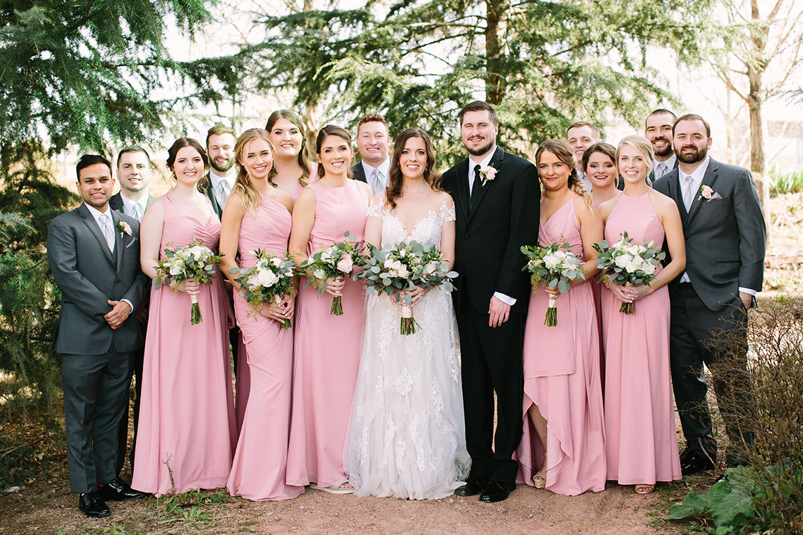 Classic Romantic Wedding Party