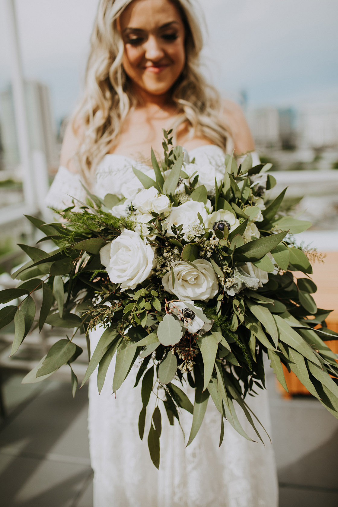 Megan's Green and White Bouquet