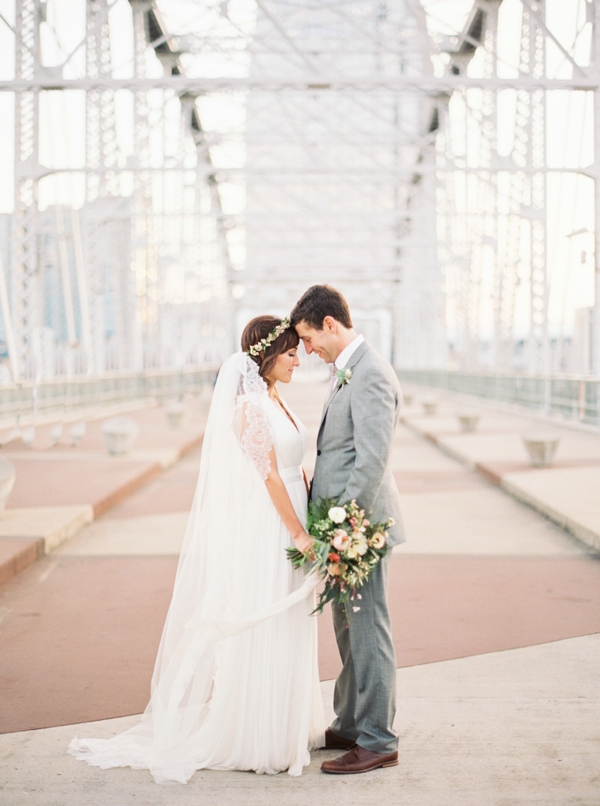 Paige and Jon Mark on Pedestrian Bridge